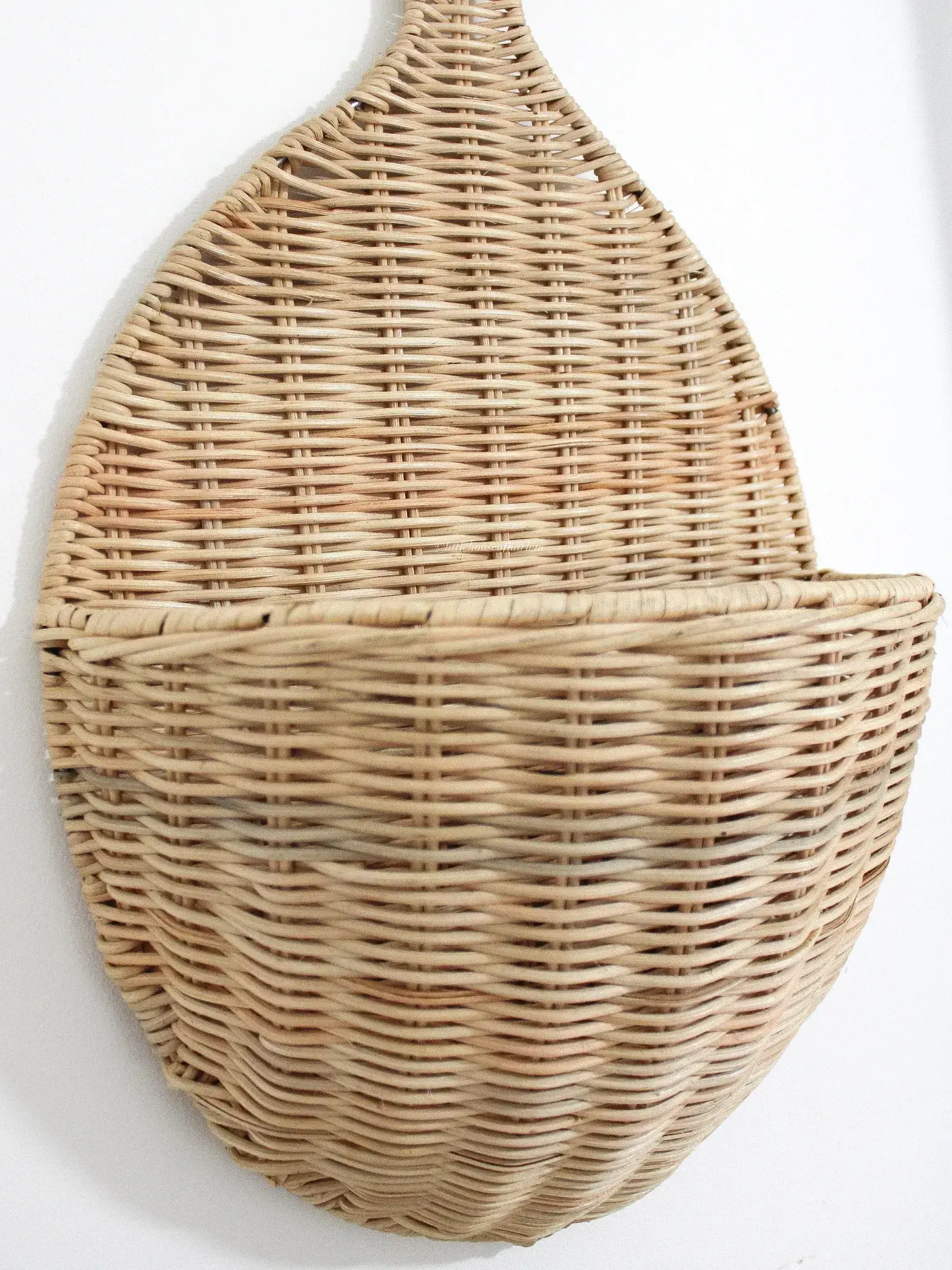 Best choice and Top Product Hanging Wall Basket Decor Hand Woven Rattan Fish shape Baskets for Living Room