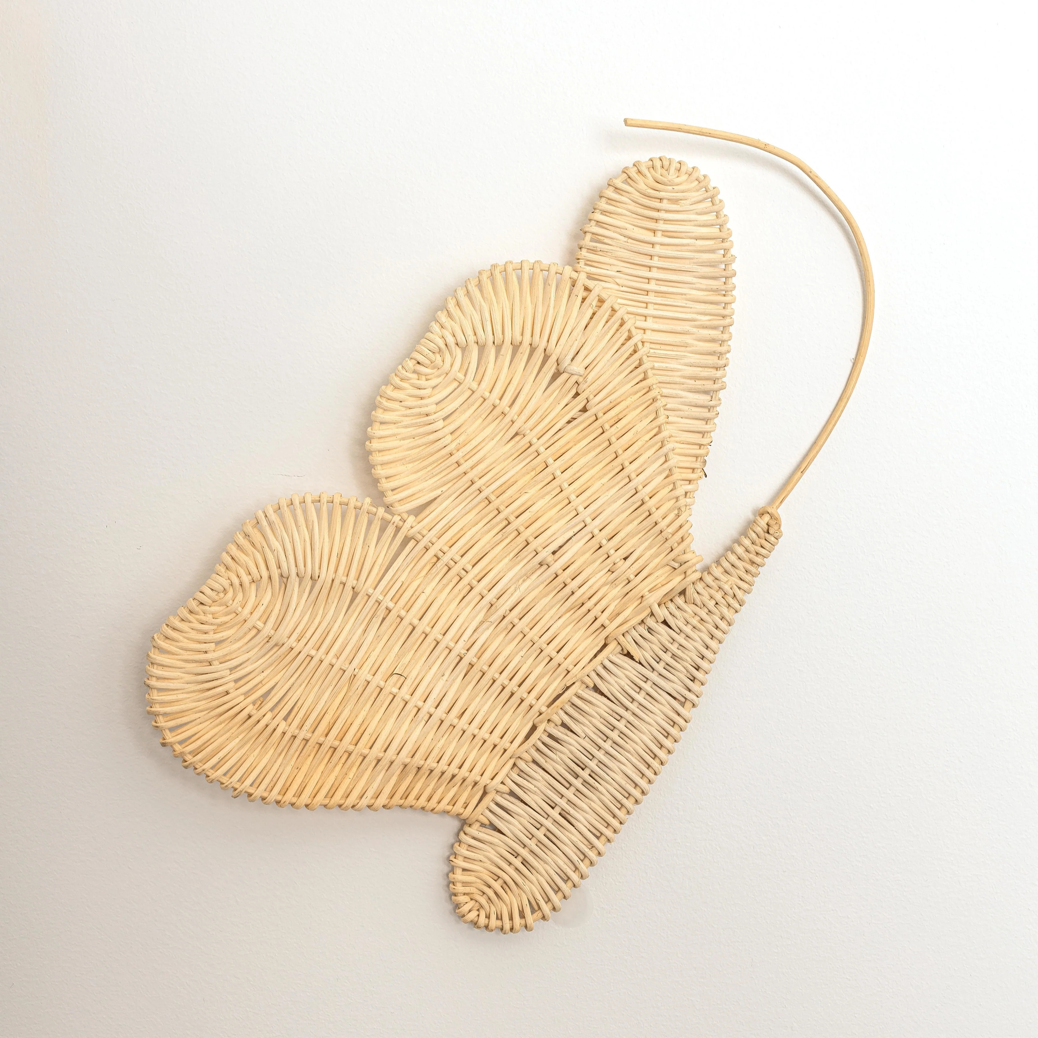 Wholesale Natural Rattan Butterflies Wicker Boho Wall Decor Ornament For Kids And Babies Room Wall Decoration For Home