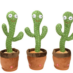 cactus toy dancing light recording singing musical speak dancing cactus plush toy talk back