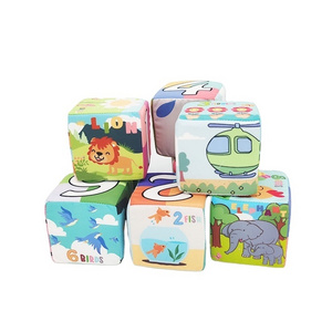 High Quality Foam Activity Cloth Cube Toys Early Educational Scenery Cloth Block for Baby