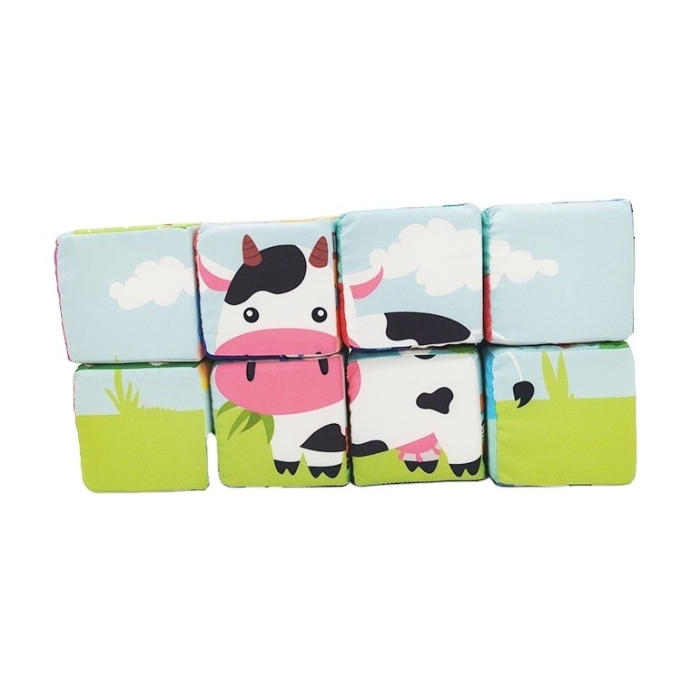 OEM cute soft building blocks large foam blocks for kids