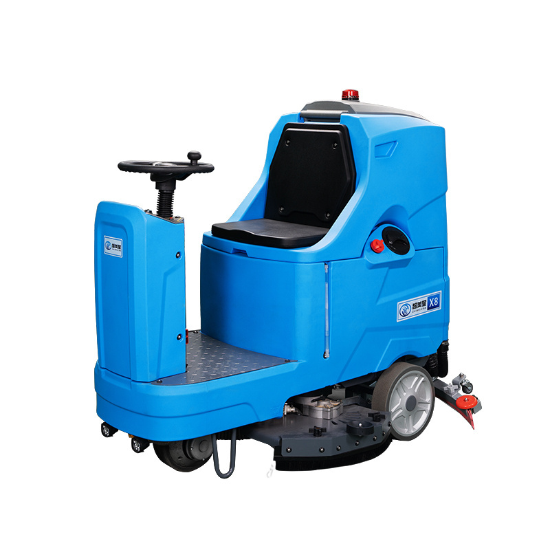 ZMX-X8 High Efficiency Automatic Ride-on Electric Street Cleaning Machine Drive Floor Sweeper with Cleaning Roller Brushes