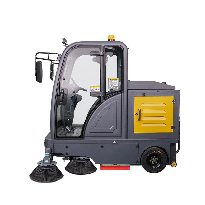 ZMX-S1400A  ride on industrial sidewalk sweeper automatic ride on road sweeper floor cleaning machine