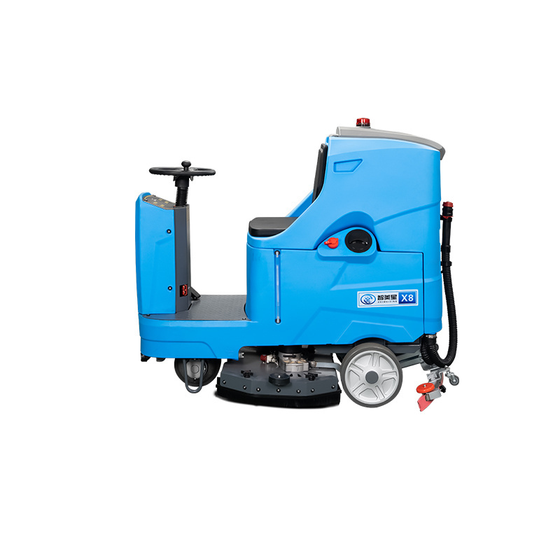 ZMX-X8 High Efficiency Automatic Ride-on Electric Street Cleaning Machine Drive Floor Sweeper with Cleaning Roller Brushes