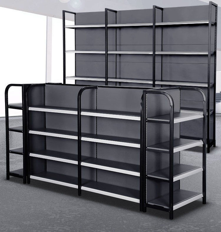 High quality steel  Supermarket Shelves with Hooks   Gondola Shelves for Pharmacy Display Shelf Super