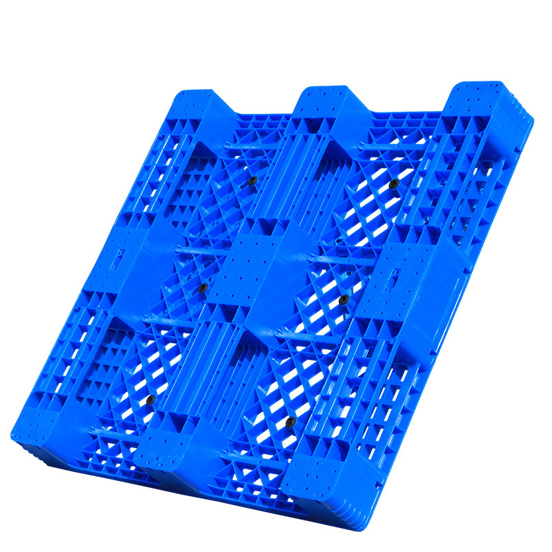 High Quality hygienic low price antistatic industrial three runners grid cheap plastic pallet for Food and transport