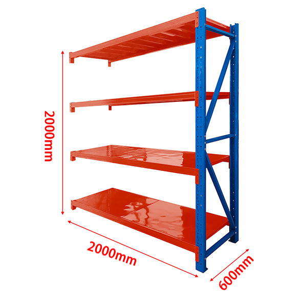 Guichang Shelf Steel Boltless Warehouse Storage Shelf Factory Long Span Metal Racking Shelf For Medium Duty Steel Rack