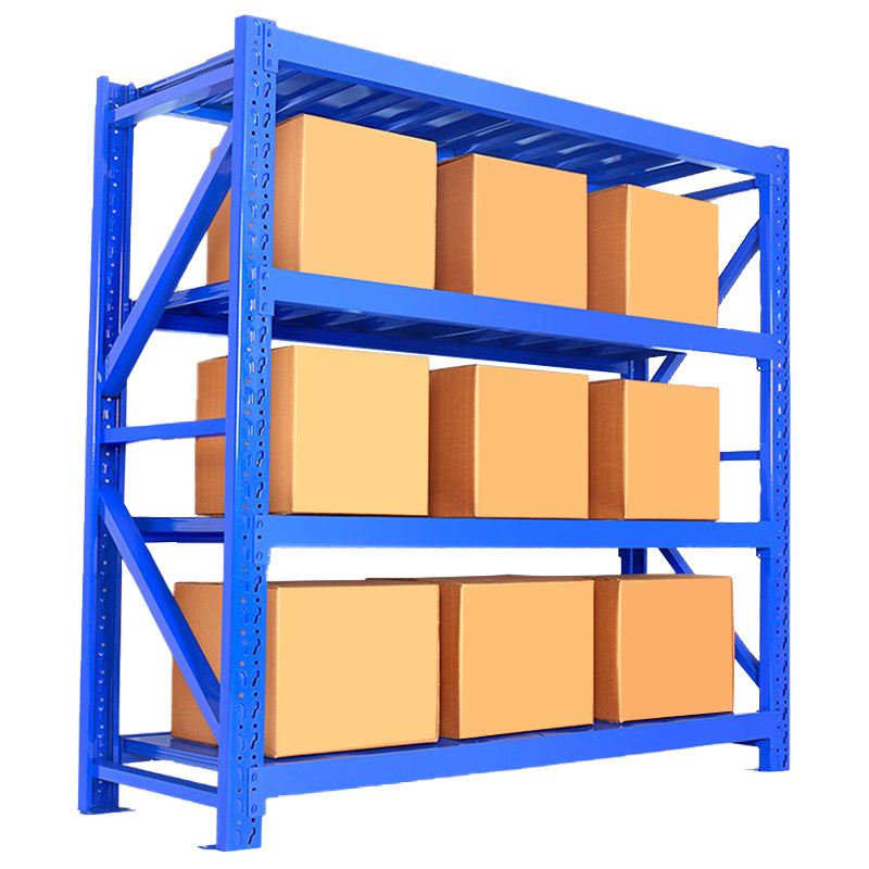 Shelf warehouse Storage white Angle steel shelving display storage multi-storey household load bearing floor heavy iron shelves