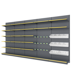 Supermarket shelf display marketing rack shop shelving store shelves