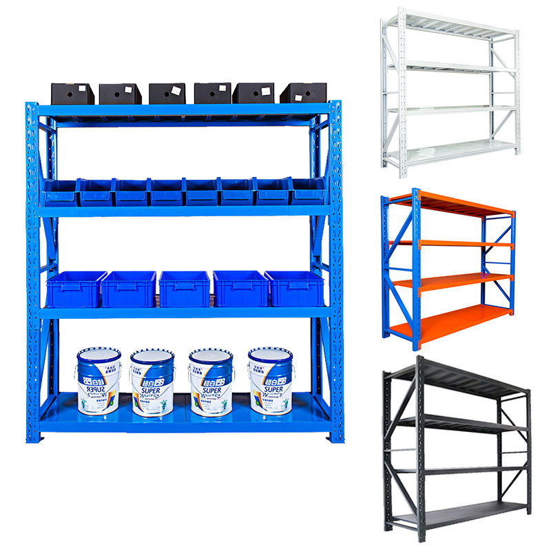 Guichang Shelf 100-500kg/Layer Boltless Steel RackingIndustrial Shelf Adjustable Shelving For Workshop Garage Warehouse