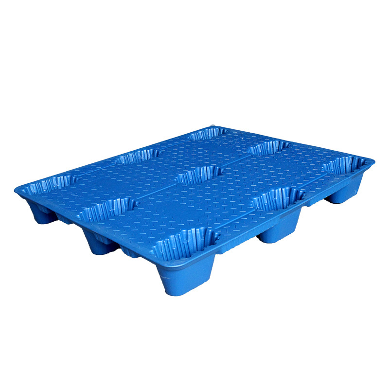 High Quality hygienic low price antistatic industrial three runners grid cheap plastic pallet for Food and transport