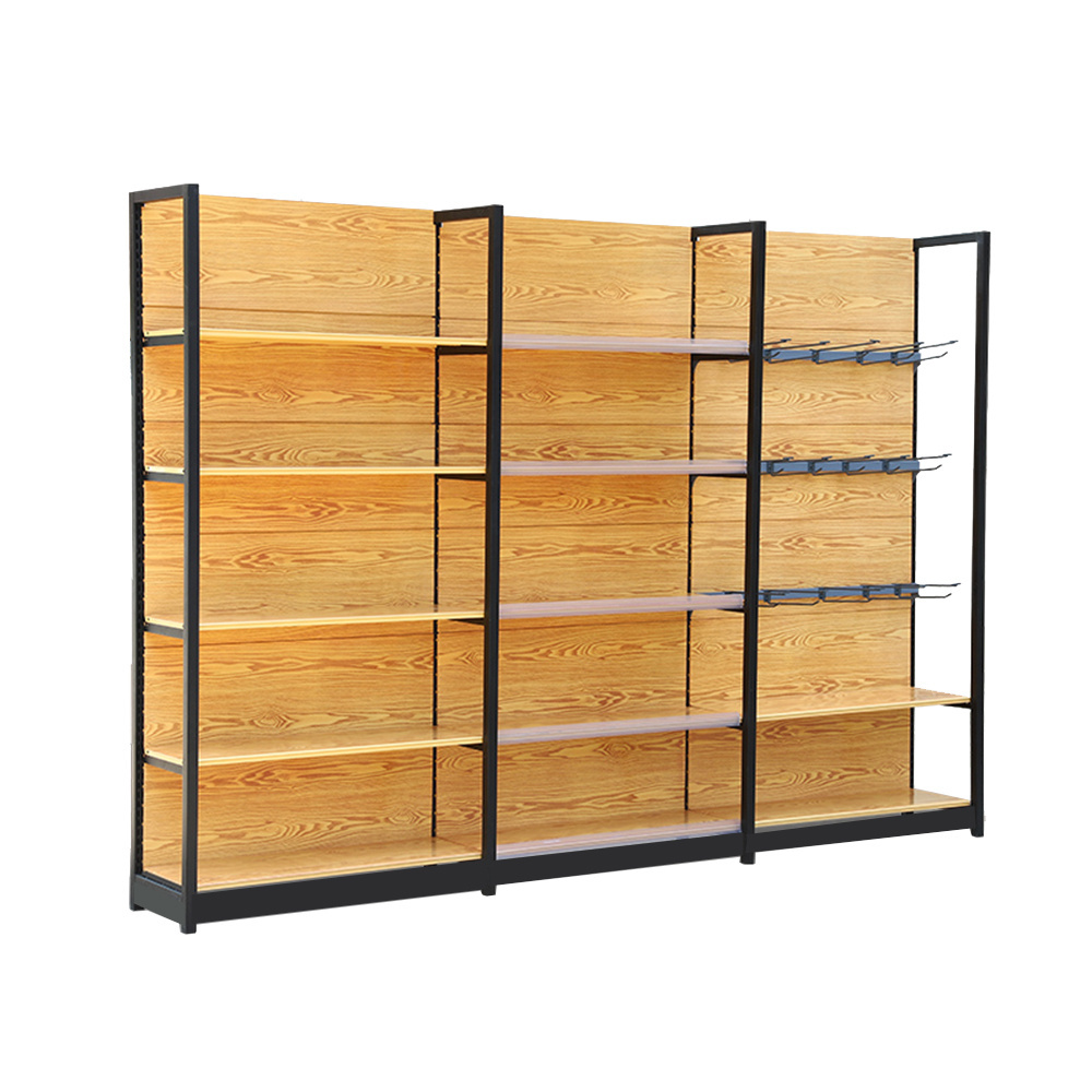 High quality steel  Supermarket Shelves with Hooks   Gondola Shelves for Pharmacy Display Shelf Super