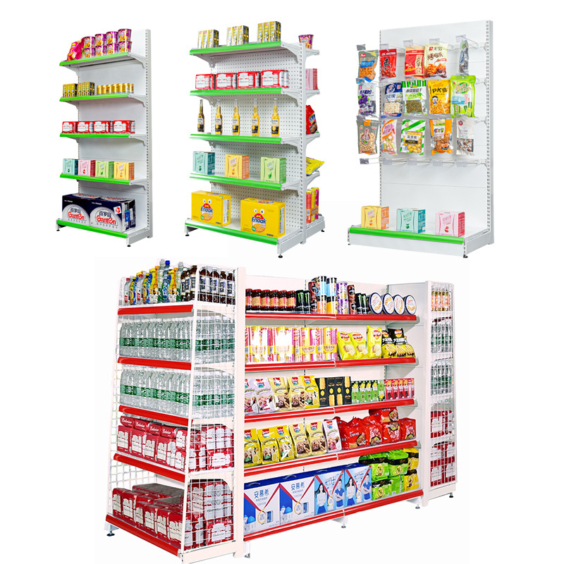 Guichang Shelf Hot Sell Double-sided Flat Back Panel Metal Punching Backpanel Supermarket Shelf/Stand Design Super Market