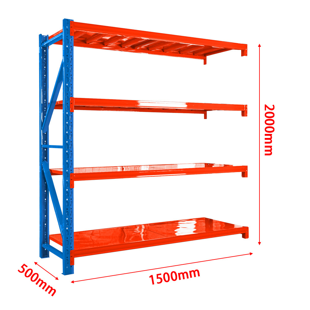 Guichang Shelf 4 Tier Adjustable Shelf Boltless Multi-level Storage Metal Rack For Warehouse Factory