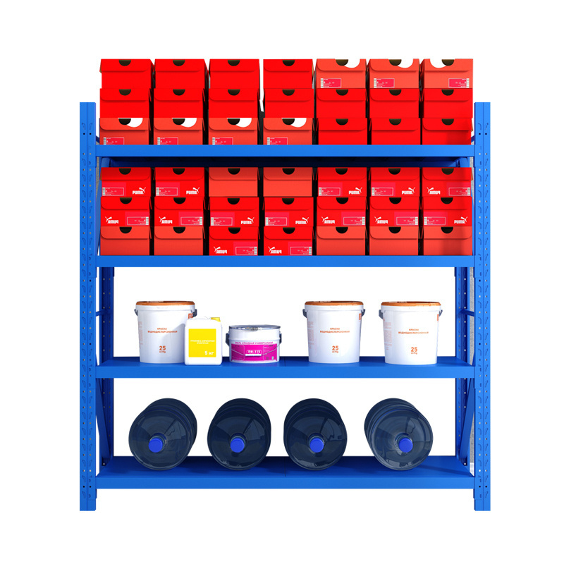 ;low price CE-qualified 500 kg per tier adjustable 4-shelf storage shelf metal organizer Rack Utility Shelving Unit