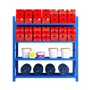 ;low price CE-qualified 500 kg per tier adjustable 4-shelf storage shelf metal organizer Rack Utility Shelving Unit