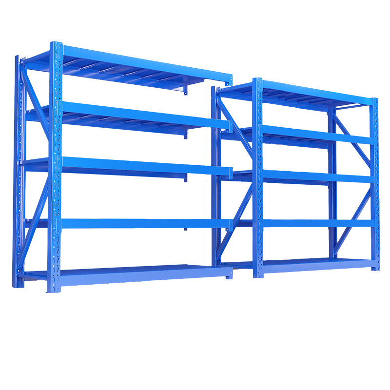 ;low price CE-qualified 500 kg per tier adjustable 4-shelf storage shelf metal organizer Rack Utility Shelving Unit