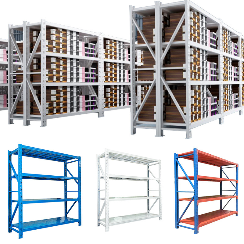 Guichang Shelf 100-500kg/Layer Boltless Steel RackingIndustrial Shelf Adjustable Shelving For Workshop Garage Warehouse