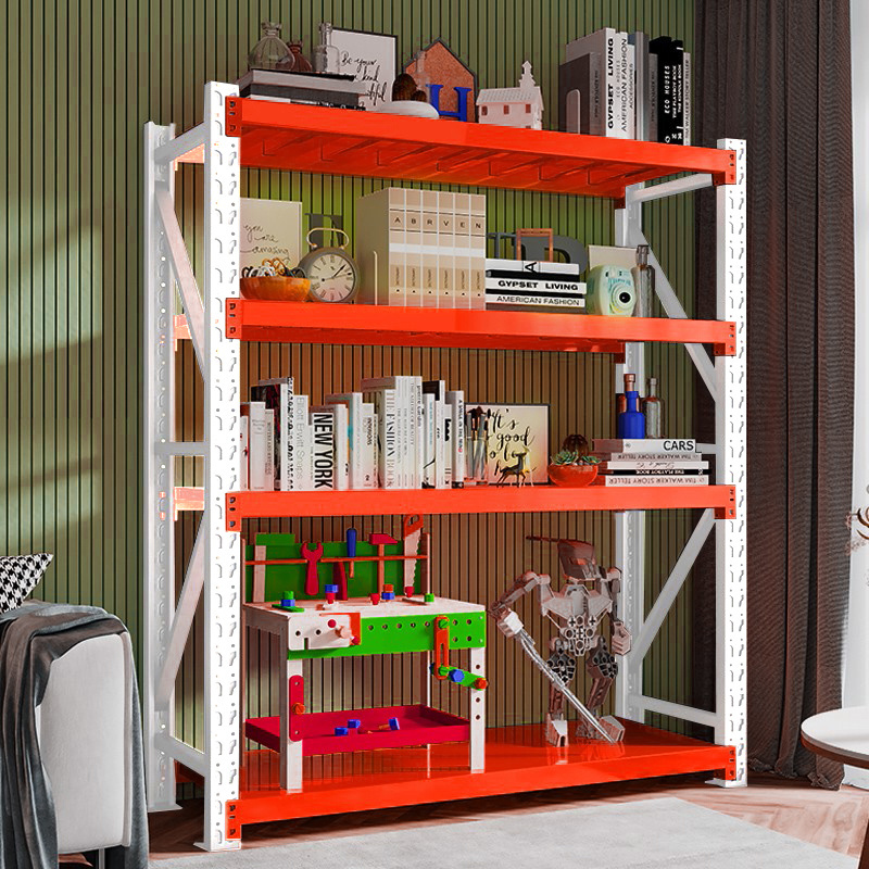 adjustable 4-Tier Light  Duty steel Storage Rack shelf  for household or commercial use