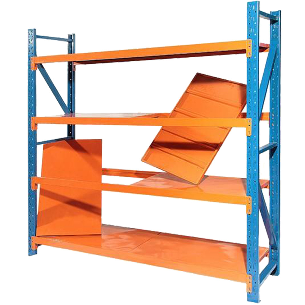 Heavy Duty Storage Rack Warehouse boltless rack shelf  vertical cargo storage racks adjustable metal stacking shelf