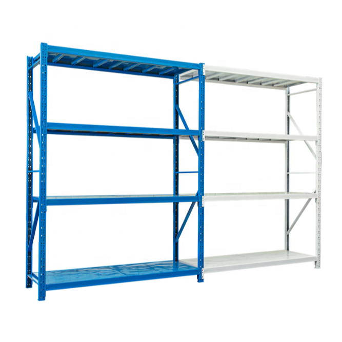 Light duty warehouse storage shelving / metal display shelving / 4 level boltless storage rack