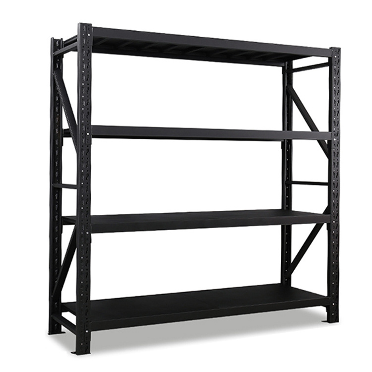 Guichang Garage Storage Shelf Rack Shelving Unit Boltless Particle Board Steel In Black Silver Red Light