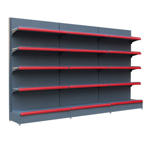 Factory Price Multi Layers Steel Supermarket Shelf /High Quality Metal Double/Single Sided Fixed/Rotary Gondola Shelves /Gondole