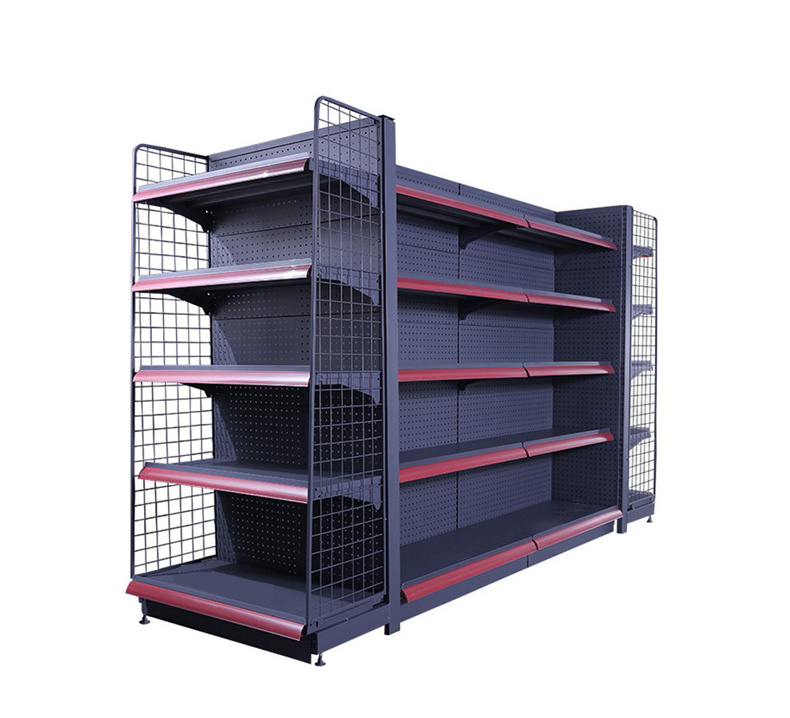 Guichang Customized Double-sided gondola shelving pharmacy shelves for pharmacy shop interior design liquor store shelves