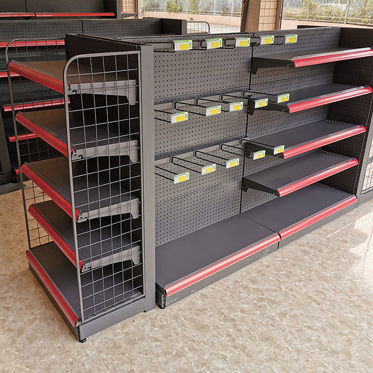 Guichang Grocery Store Display Shelves mini market shelves Hot Sale Metal Shop Supermarket Goods Shelf Rack supermarket Gondola