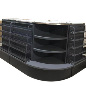 Hot-Sale Supermarket Design Checkout Counter Cashier Desk Shelf For Store/Retail Display Stand