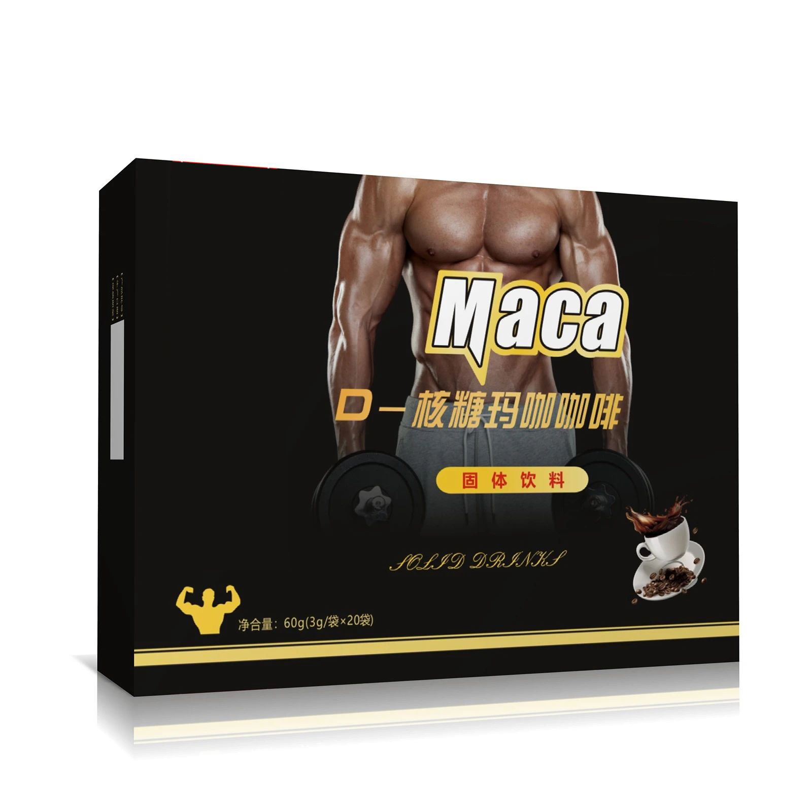 Bulk Man Energy Coffee Dietary Supplement Men's Kidney Maca Coffee Instant Black Male Vitality Coffee