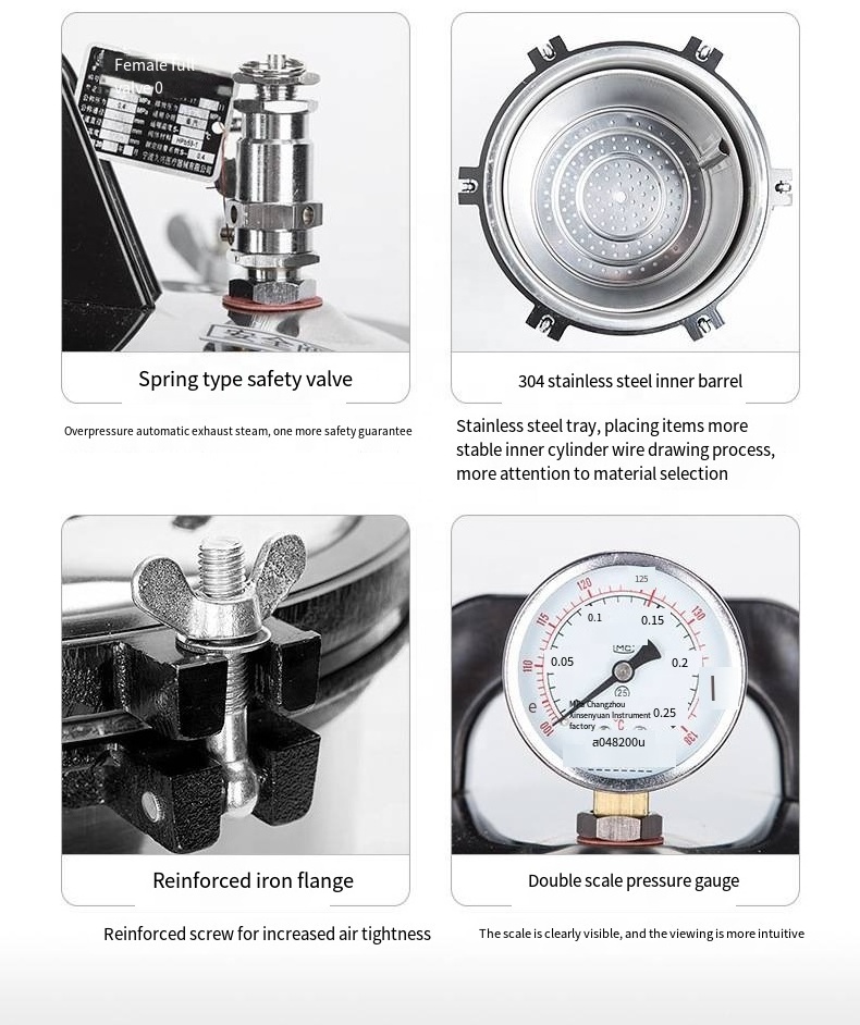 Portable Handheld Laboratory Hospital medical sterilized steam pressure laboratorio steam sterilizers autoclave