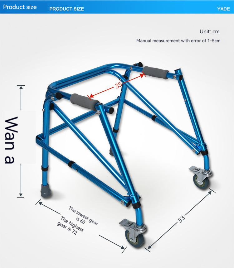 2023 Walking Aids Adjustable Walking Aids For Disabled Walker For Kids training equipment rollator walker for adults