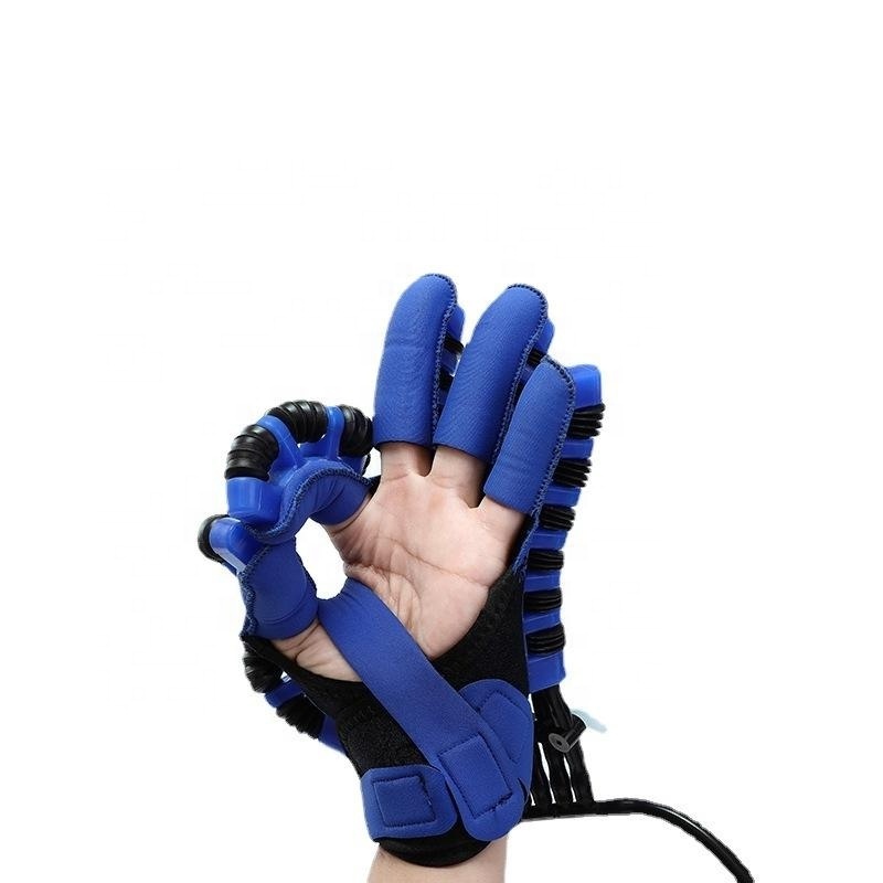 Robot pneumatic soft gripper for pick and place stroke patients finger exercise machine hand rehabil Finger disability