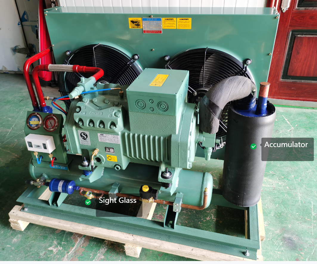 Single Phase Gas R404 Refrigeration Compressor 25hp 20hp 30hp 15hp 12hp 10hp Freezer Cold Room Industrial Condensing Units