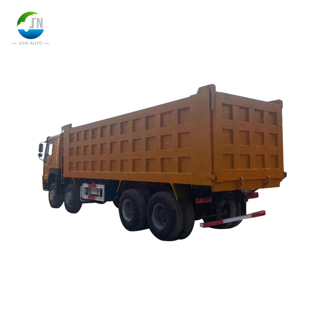 New Manual 12 Wheeler 30 Cubic Meters Howo 40 Tons 8X4 375Hp Used Diesel Dump Tipper Truck