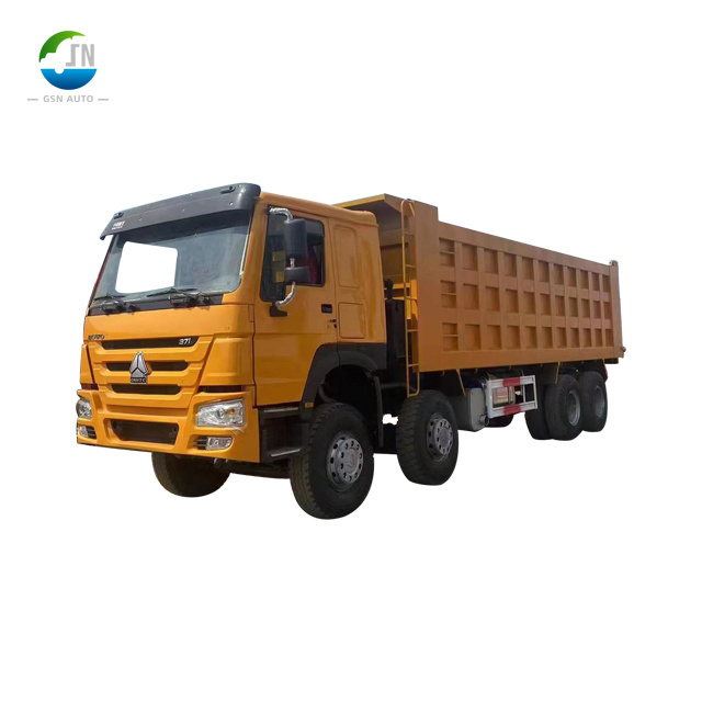 New Manual 12 Wheeler 30 Cubic Meters Howo 40 Tons 8X4 375Hp Used Diesel Dump Tipper Truck