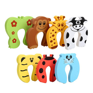 baby proofing lock door Pinch Guard Cartoon Animal Door Stop Soft EVA Foam baby lock Finger Protector Child Safety Prevent