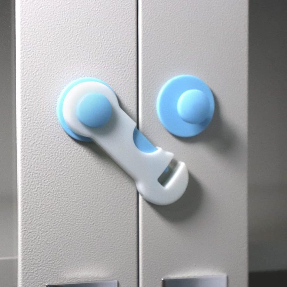 ABS multi-function color infant child safety cabinet lock for baby proofing Cabinet Kitchen System with Strong Adhesive Tape