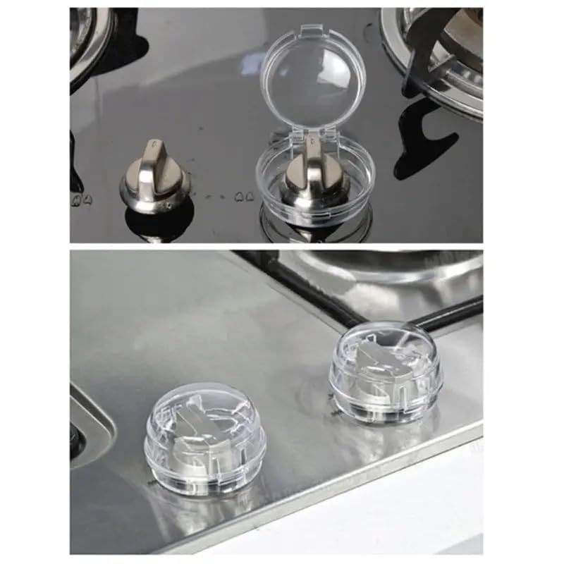 Stove Knob Covers for Child Safety Universal Size Gas Knob Covers Clear View Childproof Oven Knob Covers for Kids and Pets