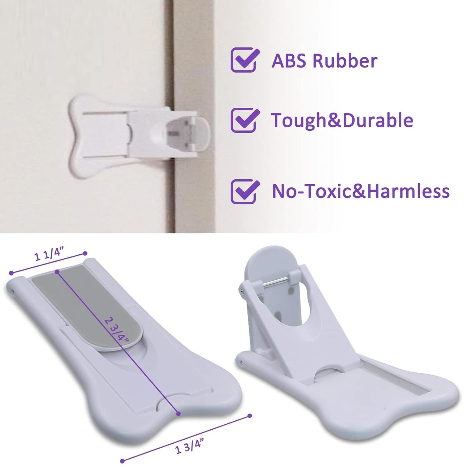 Sliding Door Lock for Child Safety Window Stoppers for Vertical Windows Sliding Glass Door Lock for Baby Proof