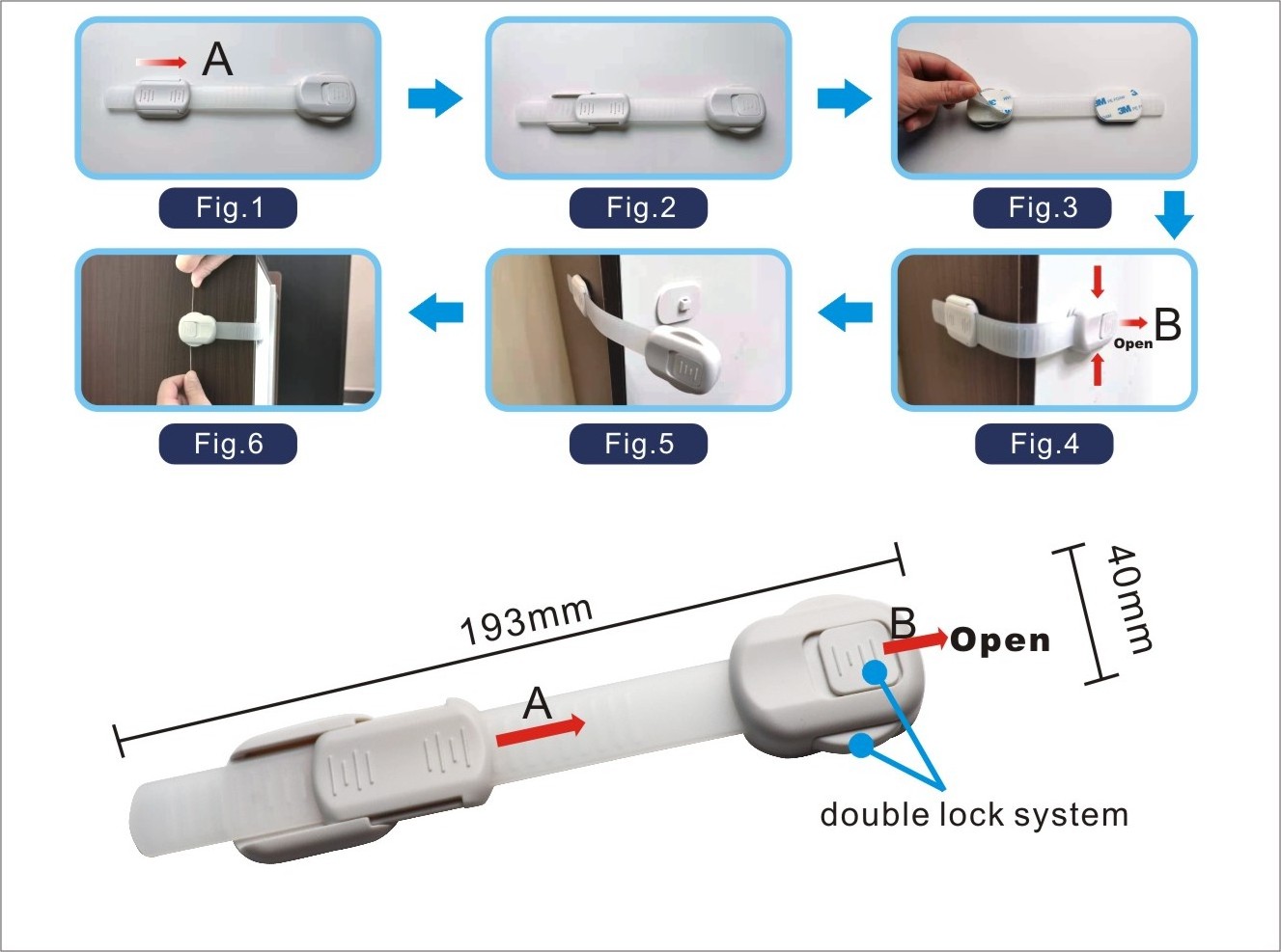 Baby Proofing Safety  Kit Set 6 Adjustable Safety Latches 4 Corner Guards 4 Outlet Covers 4 Cabinet Locks Childproof Home Kit