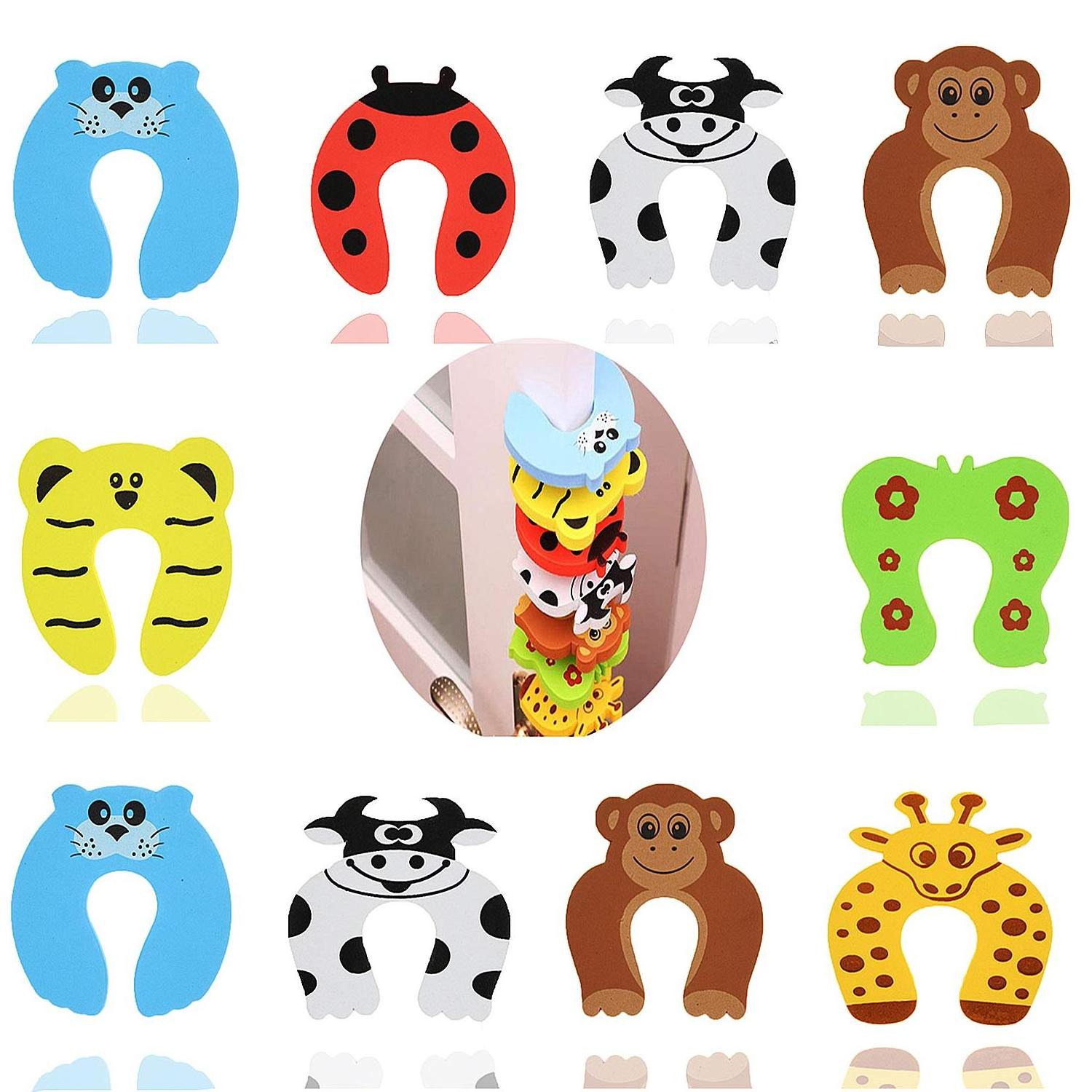 Baby proofing Finger Pinch door Guard Soft EVA Foam Cushion cartoon Animal baby door stopper Prevent child Finger Pinch Injuries