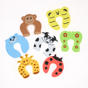 Baby proofing Finger Pinch door Guard Soft EVA Foam Cushion cartoon Animal baby door stopper Prevent child Finger Pinch Injuries