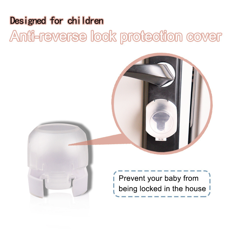 Easy-to-Install Child Safety Deadbolt Lock Kid-Proof Door Cover for Most Deadbolts Baby Proofing Product