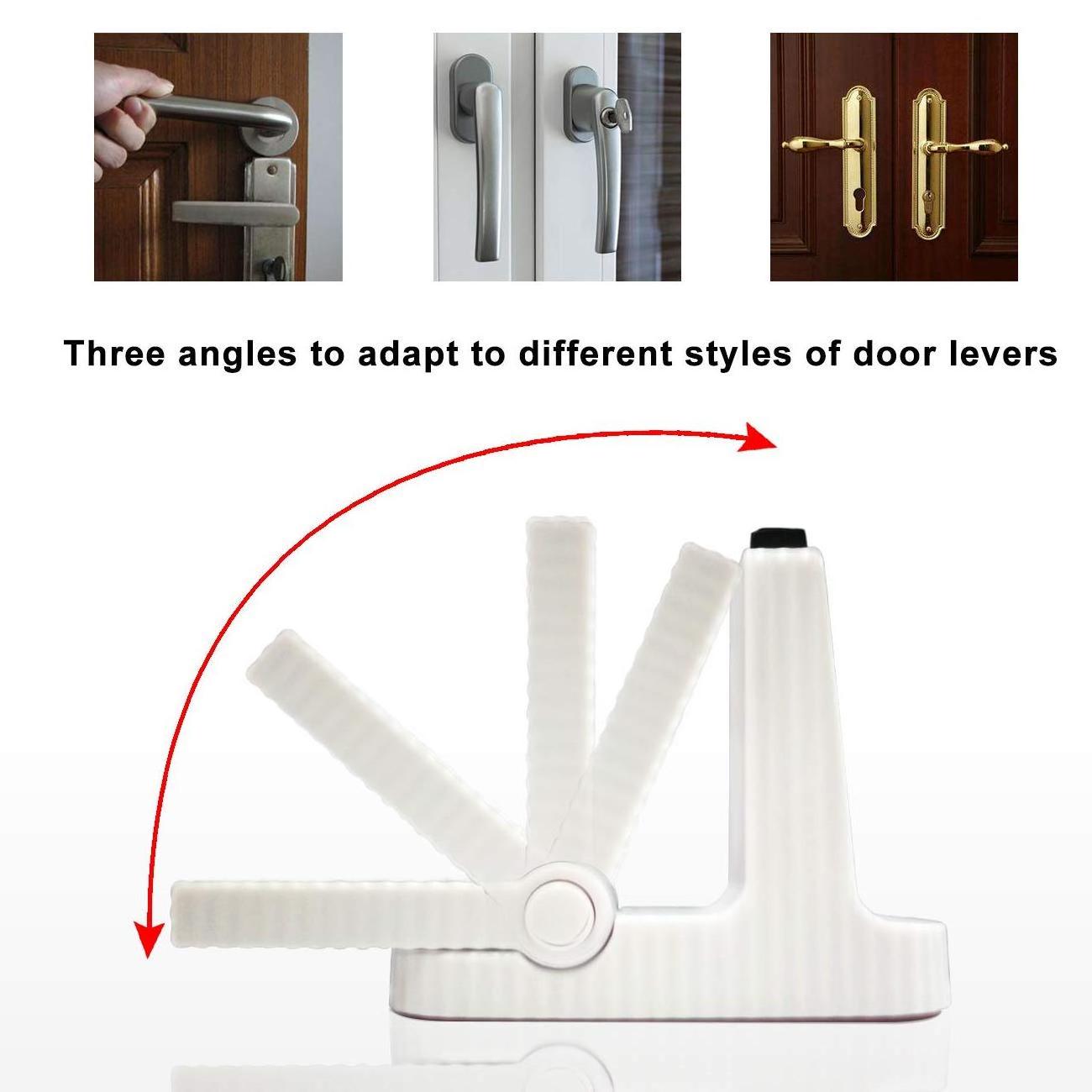 Baby Proof Kit Safety Door Lever Locks Hidden Lock for Cabinets or Drawers and Corner Guards Protector Child Proof Set Box