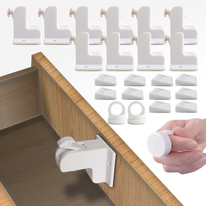 Baby Proofing  Magnetic Cabinet Locks Child safest Locks for Cabinets Drawers Doors for  Easy Installation No Tools Required