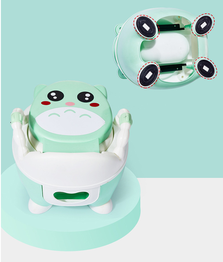 2021 Aliexpress hot sales baby folding travel potty  seat  training cute animal shape child boy and girl training toilet chair