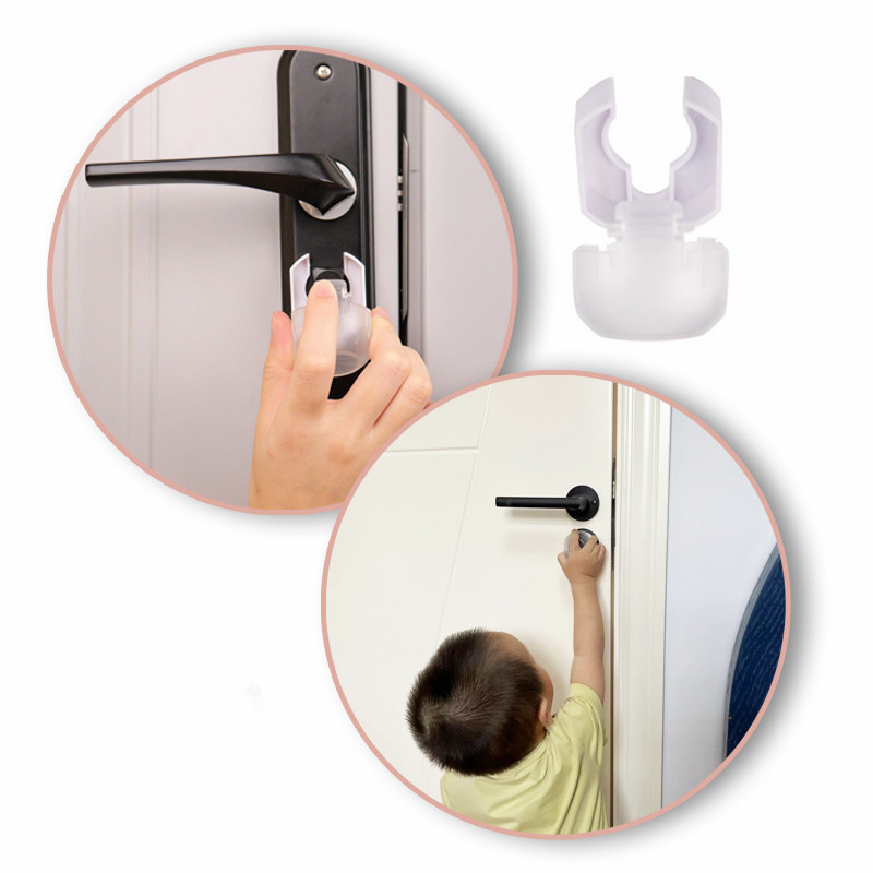 Easy-to-Install Child Safety Deadbolt Lock Kid-Proof Door Cover for Most Deadbolts Baby Proofing Product