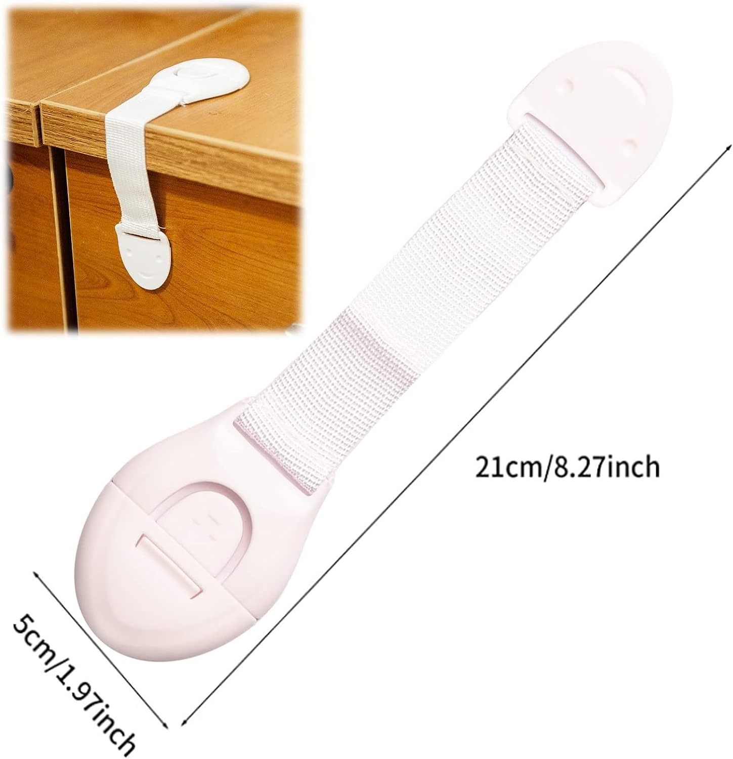 child safety strap locks for doors Convenient Multi-Purpose Ribbon lock kid product  Drawer and cabinet by baby proofing lock